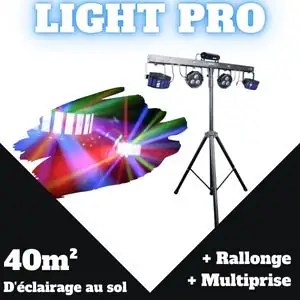 Location éclairage de piste de danse professionnel "Éclairage PRO" en Haute-Savoie.